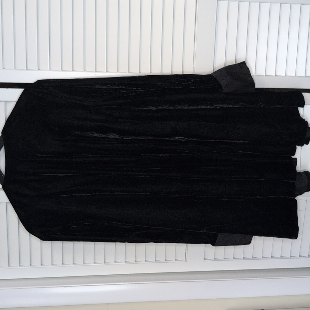 Alex Evenings Vintage Black Velvet Cardigan - Picture 6 of 6